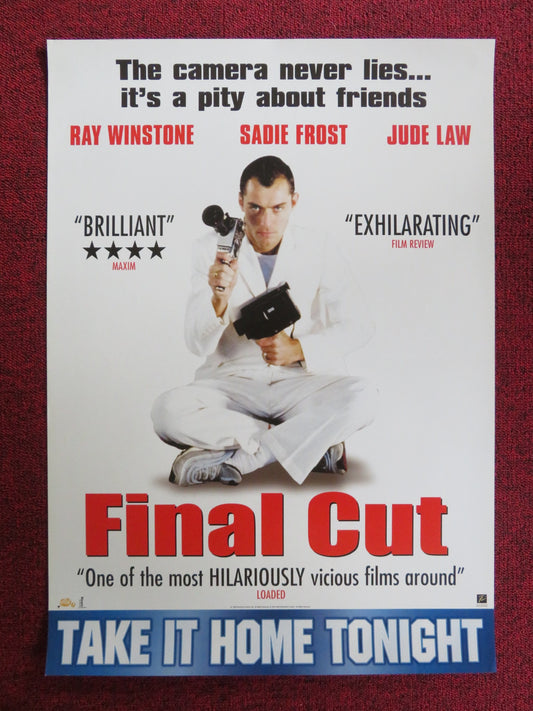 FINAL CUT VHS VIDEO POSTER JUDE LAW RAY WINSTONE 1999