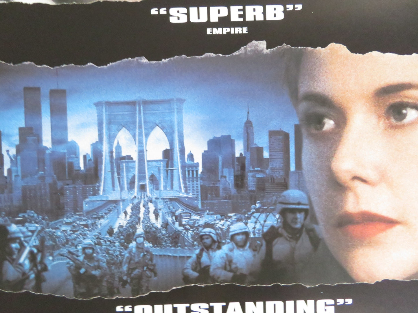 THE SIEGE VHS VIDEO POSTER DENZEL WASHINGTON BRUCE WILLIS 1998