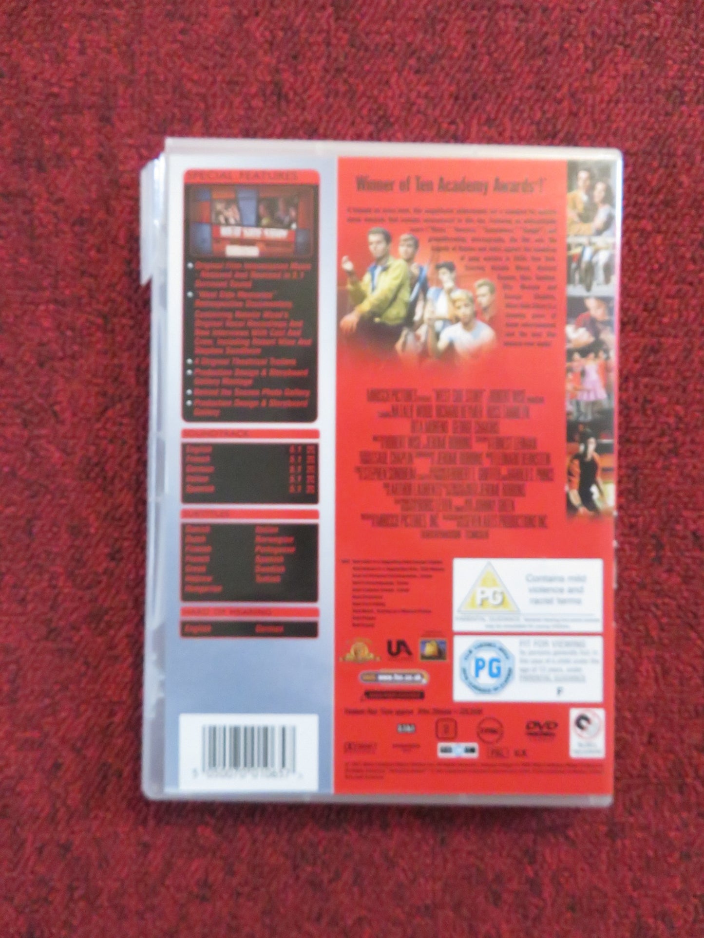 WEST SIDE STORY -SPECIAL EDITION (DVD) RICHARD BEYMER NATALIE WOOD 1961 REGION 2