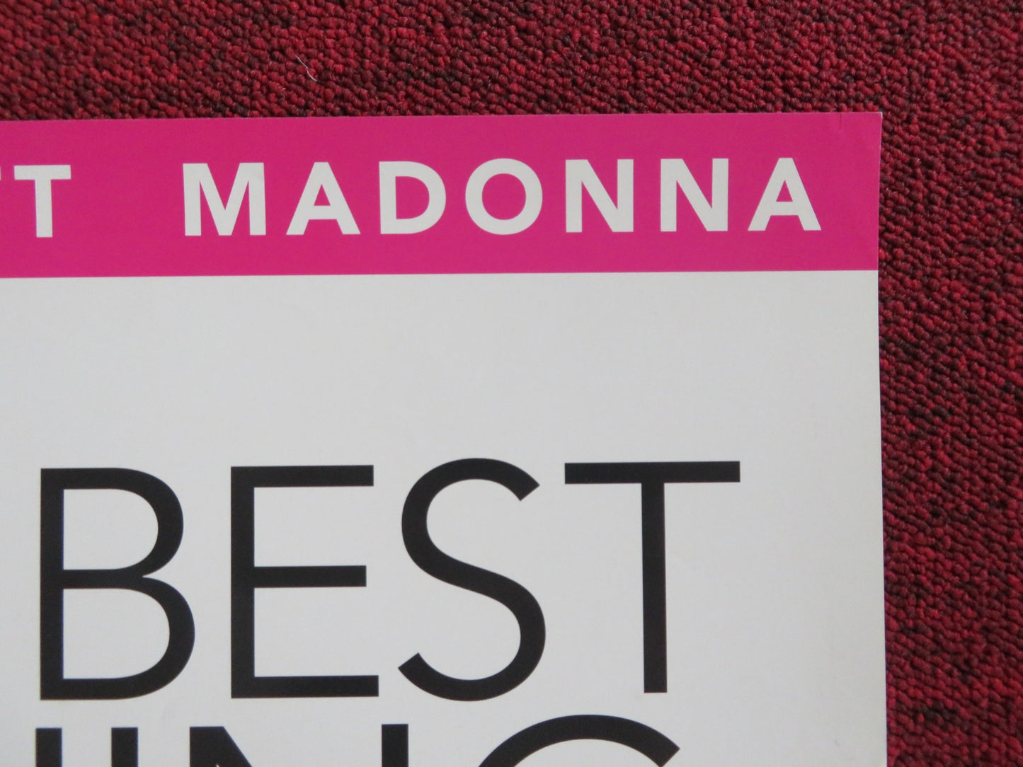 THE NEXT BEST THING VHS VIDEO POSTER MADONNA RUPERT EVERETT 2000