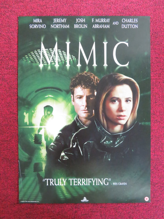 MIMIC VHS VIDEO POSTER MIRA SORVINO JEREMY NORTHAM 1997