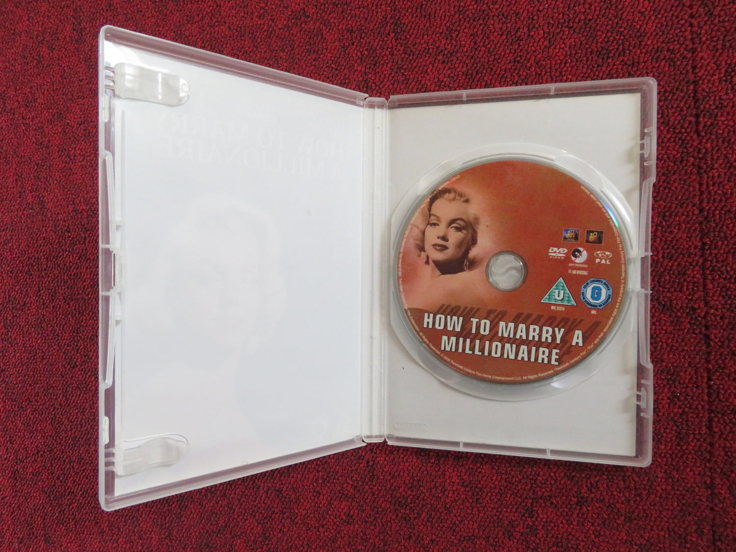 HOW TO MARRY A MILLIONAIRE (DVD) MARILYN MONROE BETTY GRABLE 1953 REGION 2