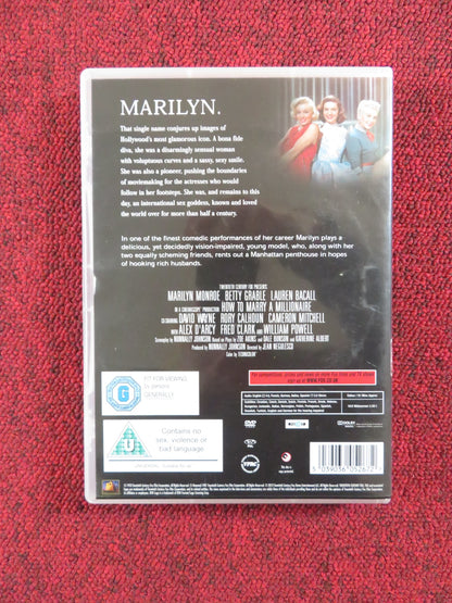 HOW TO MARRY A MILLIONAIRE (DVD) MARILYN MONROE BETTY GRABLE 1953 REGION 2