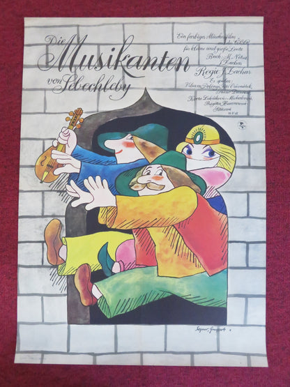 SEBECHLEBSKI HUDCI GERMAN POSTER ROLLED VILIAM POLONYI STANO DANCIAK 1976