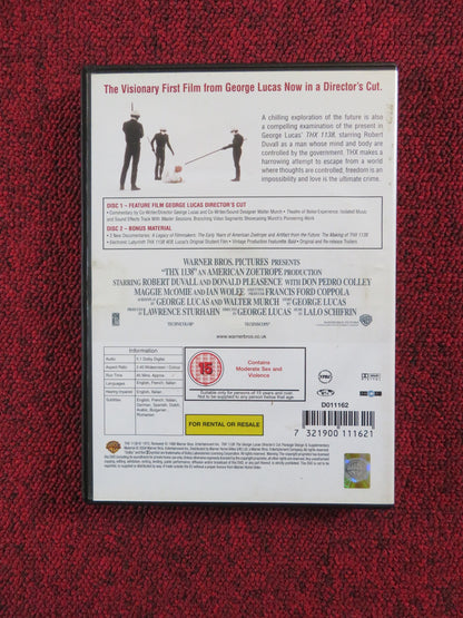 THX 1138 - THE GEORGE LUCAS DIRECTOR'S CUT (DVD) ROBERT DUVALL 1971 REGION 2