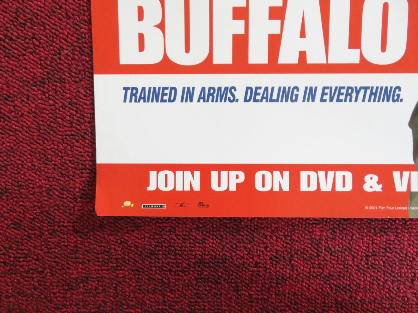 BUFFALO SOLDIERS DVD & VHS VIDEO POSTER JOAQUIN PHOENIX ED HARRIS 2001