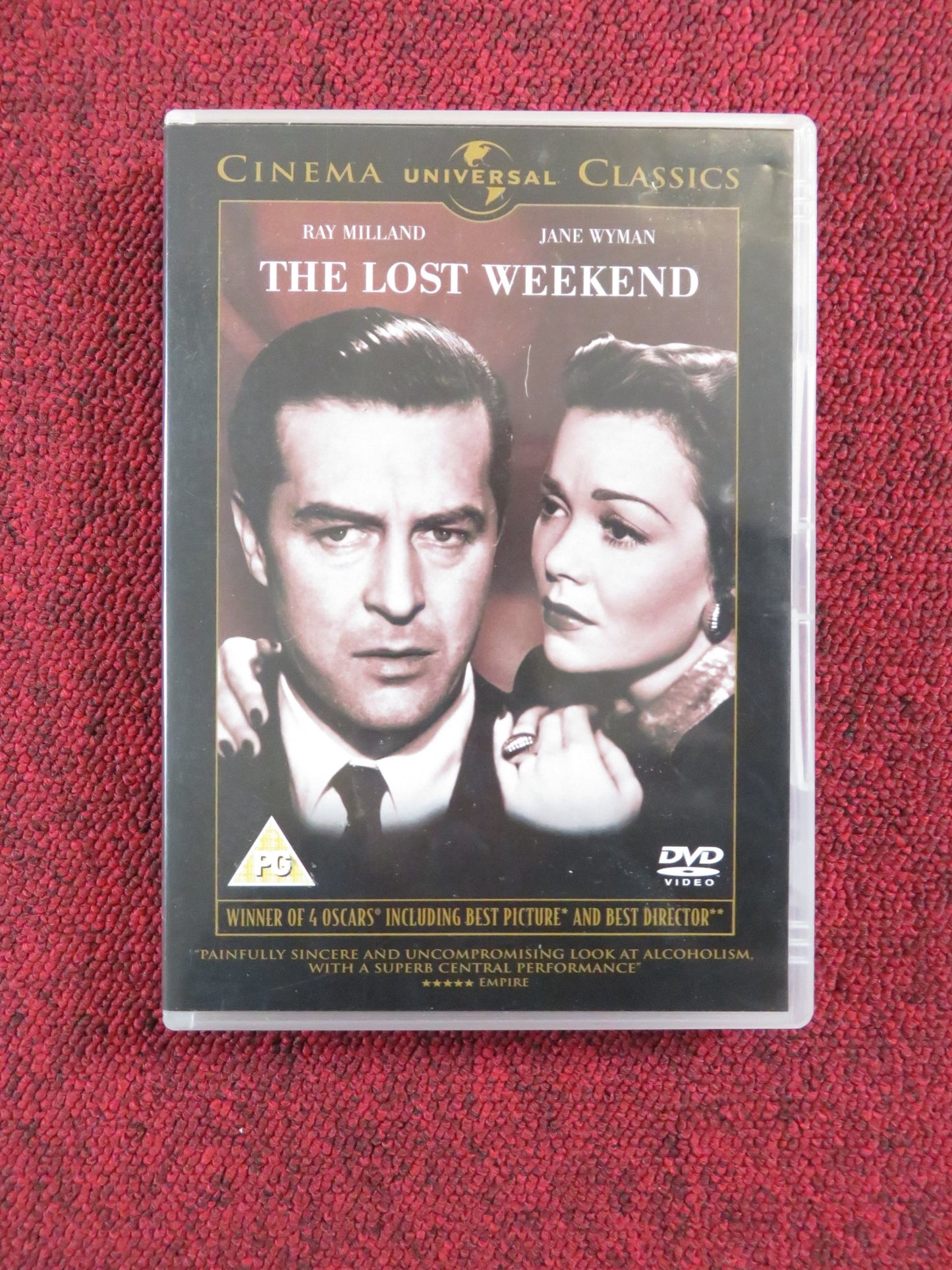 THE LOST WEEKEND (DVD) RAY MILLAND JANE WYMAN 1945 REGION 2, 4