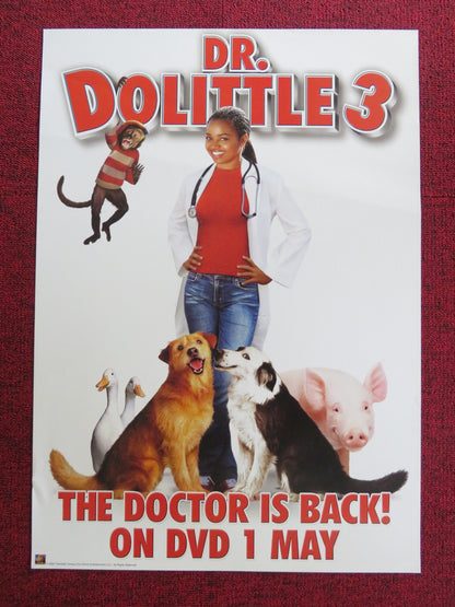 DR. DOLITTLE 3 DVD POSTER KYLA PRATT KRISTEN WILSON 2006