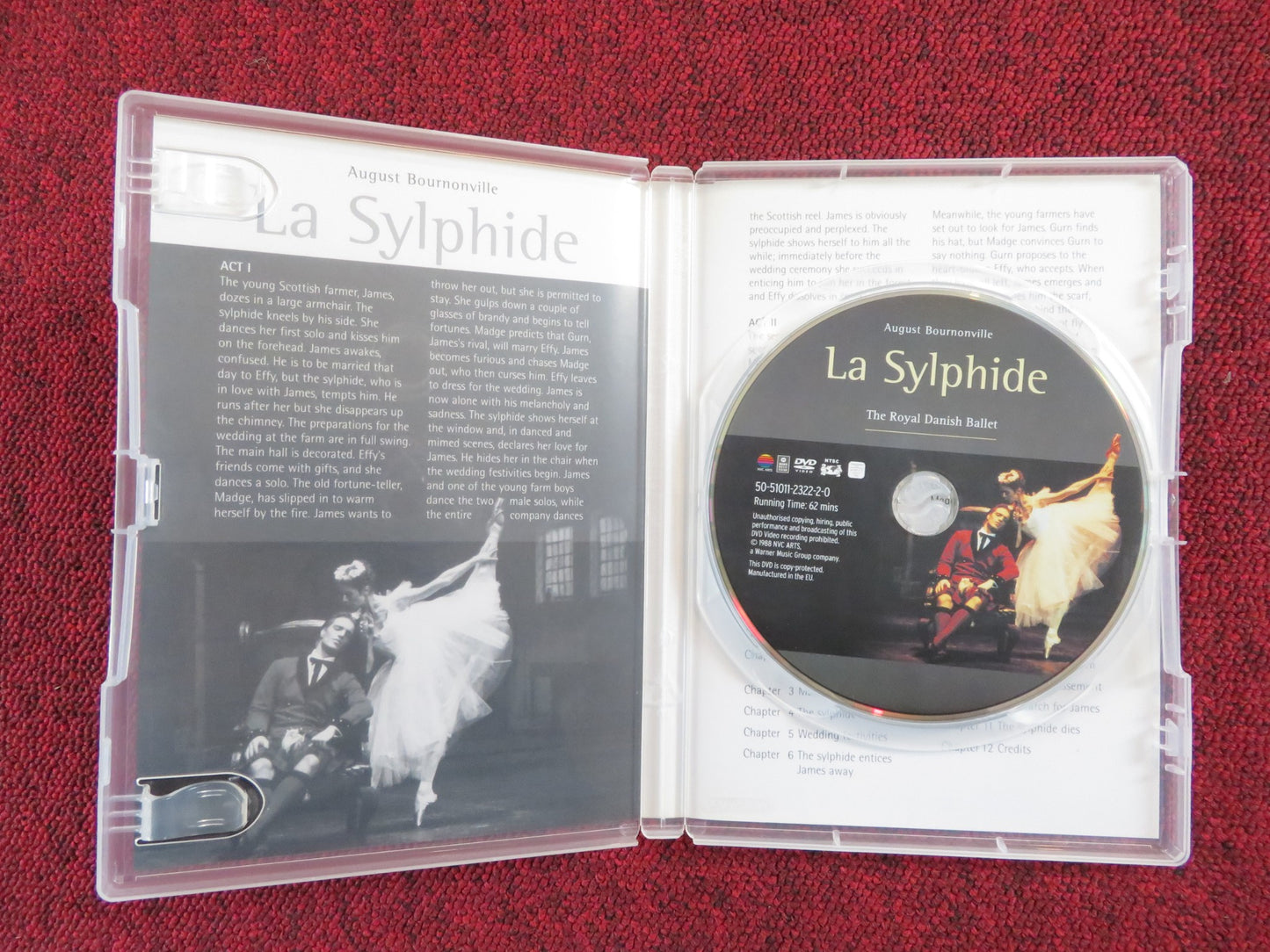 LA SYLPHIDE THE ROYAL DANISH BALLET (DVD) AUGUST BOURNONVILLE '88 REGION 2,3,4,5