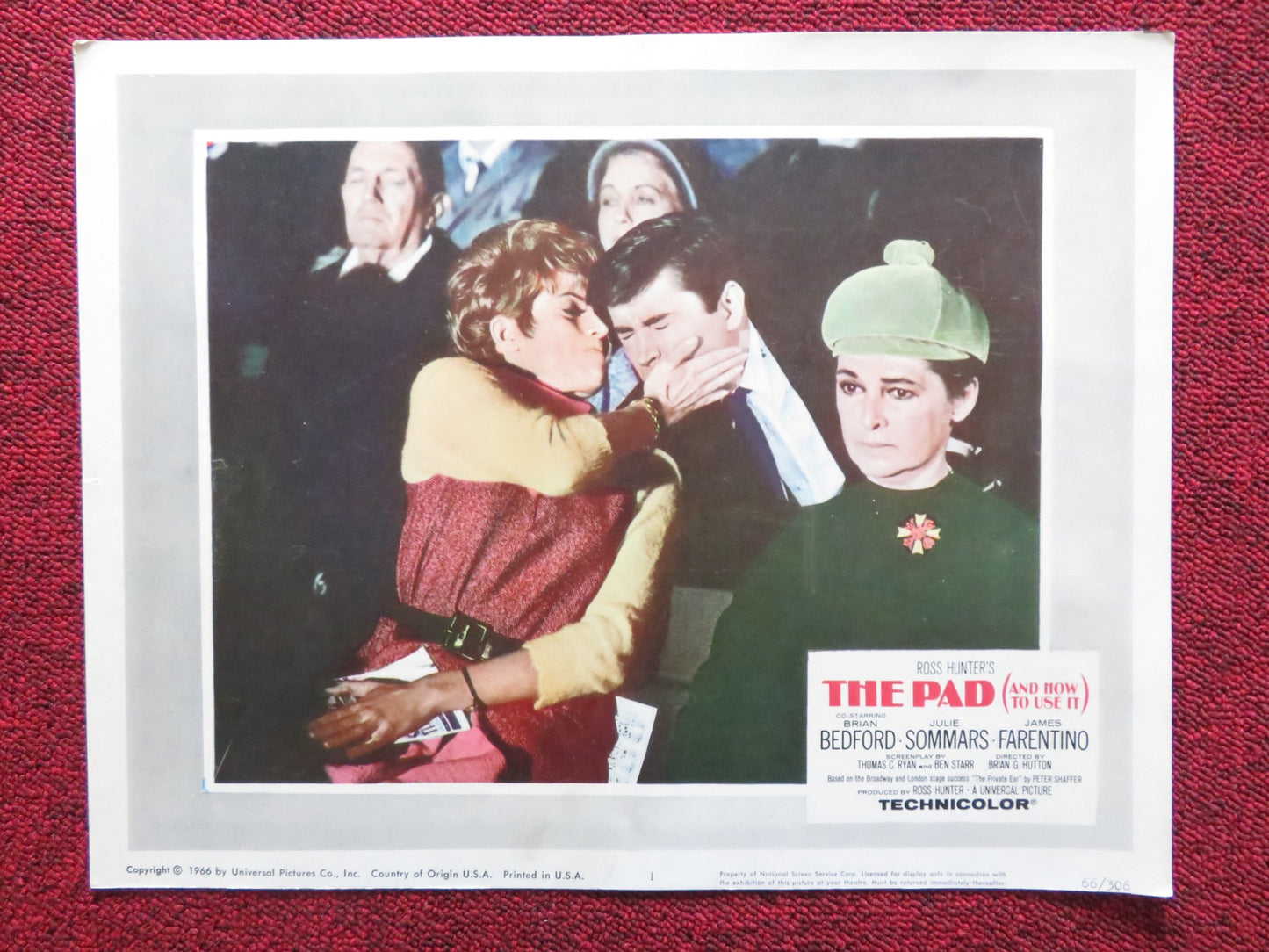 THE PAD (AND HOW TO USE IT) US LOBBY CARD FULL SET BRIAN BEDFORD J. SOMMARS 1966