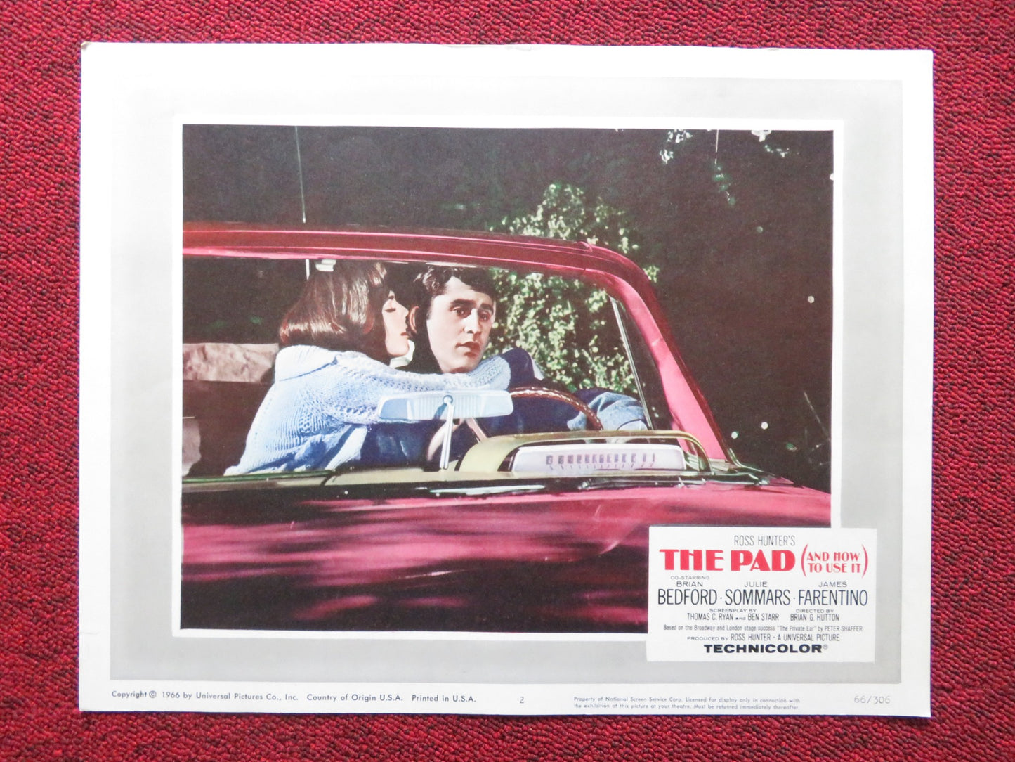 THE PAD (AND HOW TO USE IT) US LOBBY CARD FULL SET BRIAN BEDFORD J. SOMMARS 1966