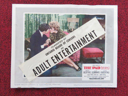 THE PAD (AND HOW TO USE IT) US LOBBY CARD FULL SET BRIAN BEDFORD J. SOMMARS 1966