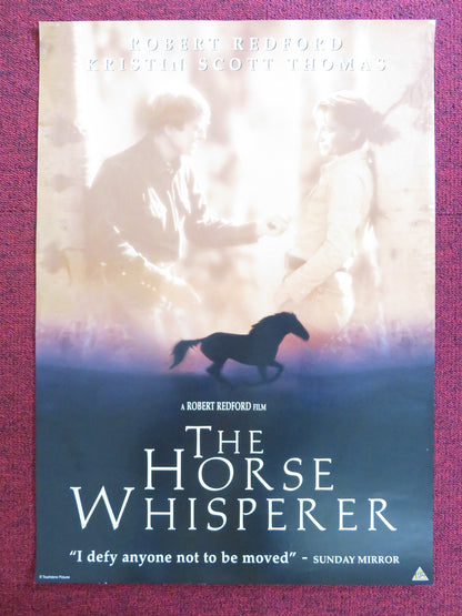 THE HORSE WHISPERER VHS VIDEO POSTER ROBERT REDFORD KRISTIN SCOTT THOMAS 1998