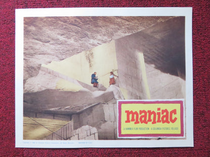 MANIAC US LOBBY CARD FULL SET HAMMER KERWIN MATHEWS NADIA GRAY 1962