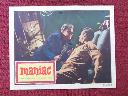 MANIAC US LOBBY CARD FULL SET HAMMER KERWIN MATHEWS NADIA GRAY 1962