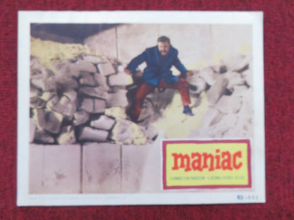 MANIAC US LOBBY CARD FULL SET HAMMER KERWIN MATHEWS NADIA GRAY 1962