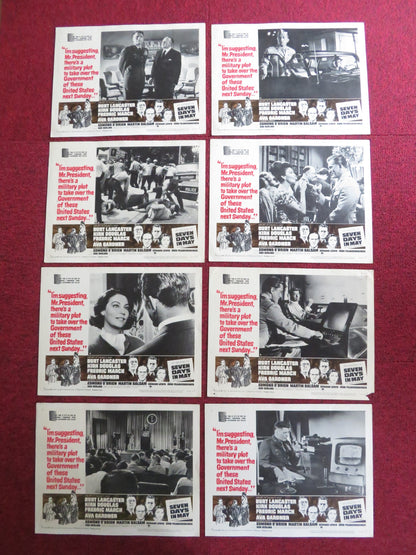 SEVEN DAYS IN MAY US LOBBY CARD FULL SET BURT LANCASTER KIRK DOUGLAS 1963