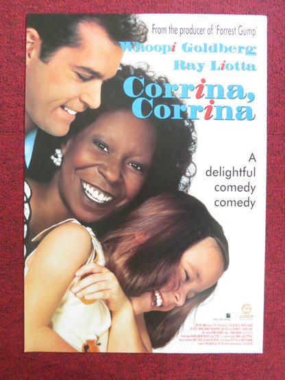 CORRINA, CORRINA VHS VIDEO POSTER WHOOPI GOLDBERG RAY LIOTTA 1994