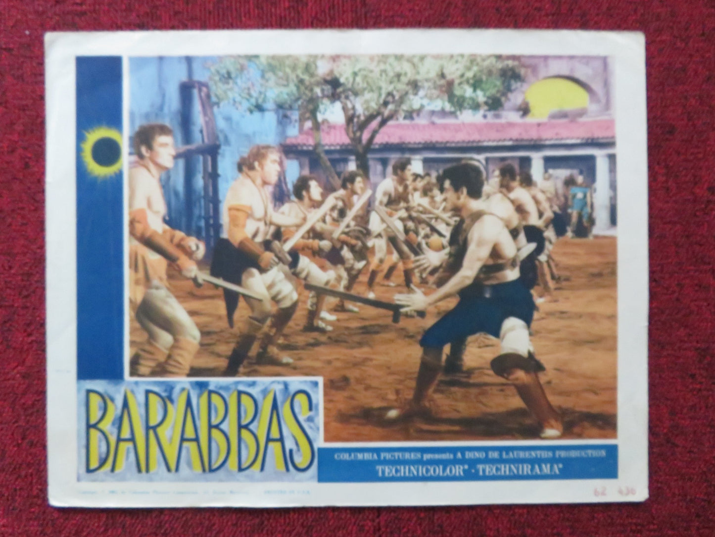 BARABBAS US LOBBY CARD FULL SET ANTHONY QUINN SILVANA MANGANO 1962