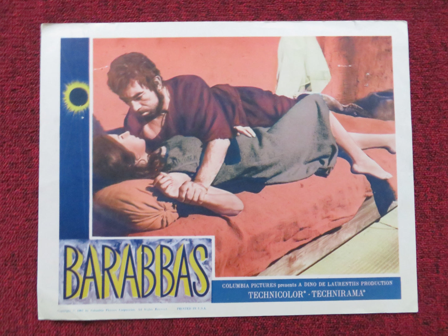 BARABBAS US LOBBY CARD FULL SET ANTHONY QUINN SILVANA MANGANO 1962