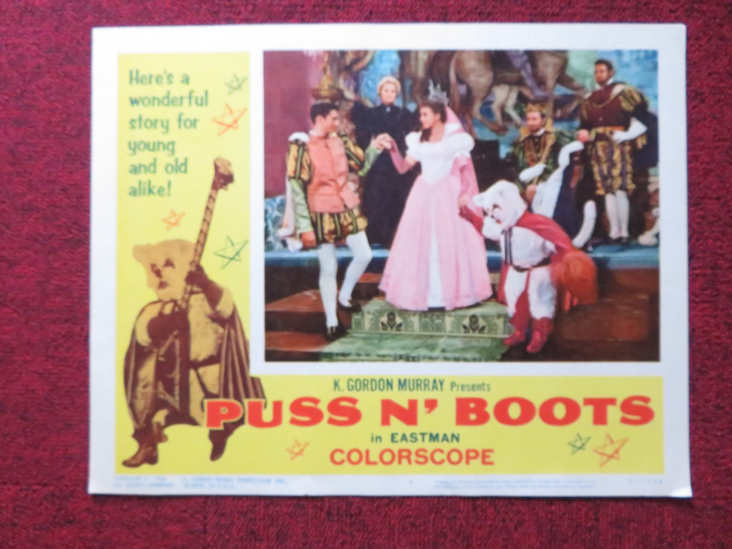 EL GATO CON BOTAS / PUSS N' BOOTS US LOBBY CARD FULL SET K. GORDON MURRAY 1963