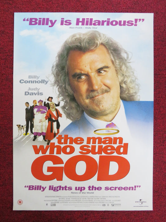 THE MAN WHO SUED GOD VHS VIDEO POSTER BILLY CONNOLLY JUDY DAVIS 2003