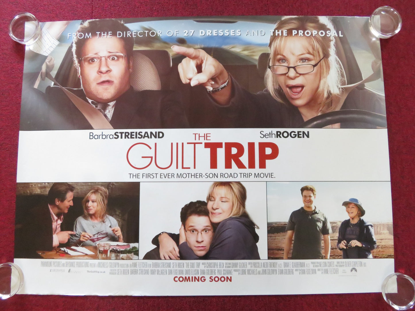 THE GUILT TRIP UK QUAD ROLLED POSTER BARBRA STREISAND SETH ROGEN 2012