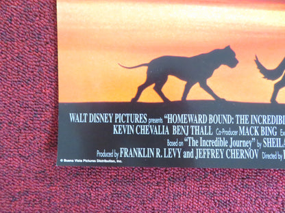 HOMEWARD BOUND: THE INCREDIBLE JOURNEY VHS VIDEO POSTER DISNEY DON ALDER 1993