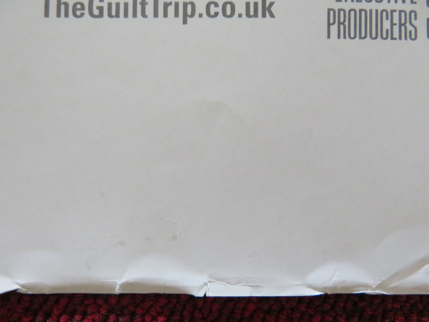 THE GUILT TRIP UK QUAD ROLLED POSTER BARBRA STREISAND SETH ROGEN 2012