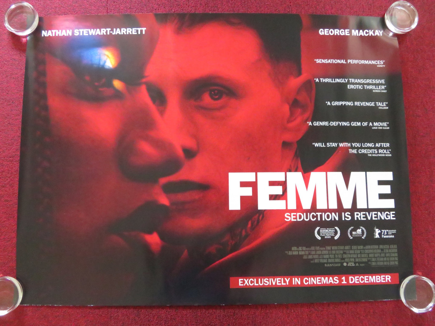 FEMME UK QUAD ROLLED POSTER GEORGE MCKAY JOHN MCCCREA 2023