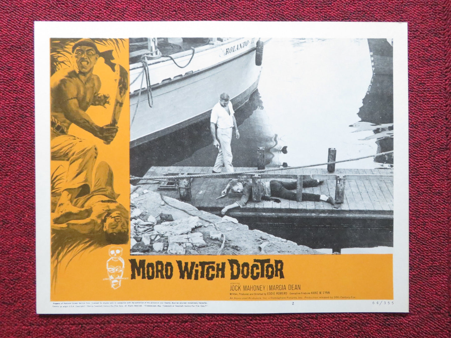 MORO WITCH DOCTOR US LOBBY CARD FULL SET JOCK MAHONEY MARGIA DEAN 1964