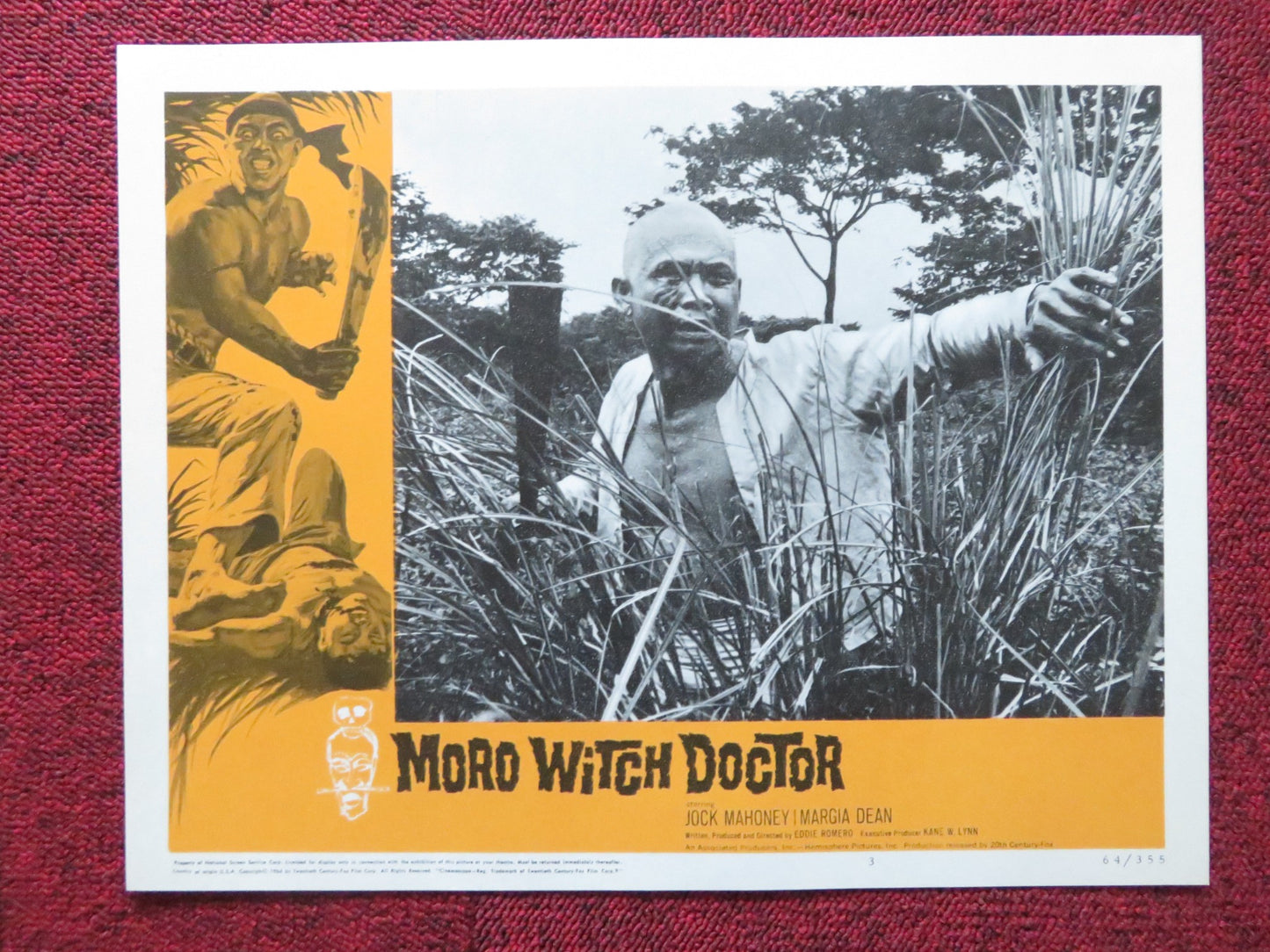 MORO WITCH DOCTOR US LOBBY CARD FULL SET JOCK MAHONEY MARGIA DEAN 1964