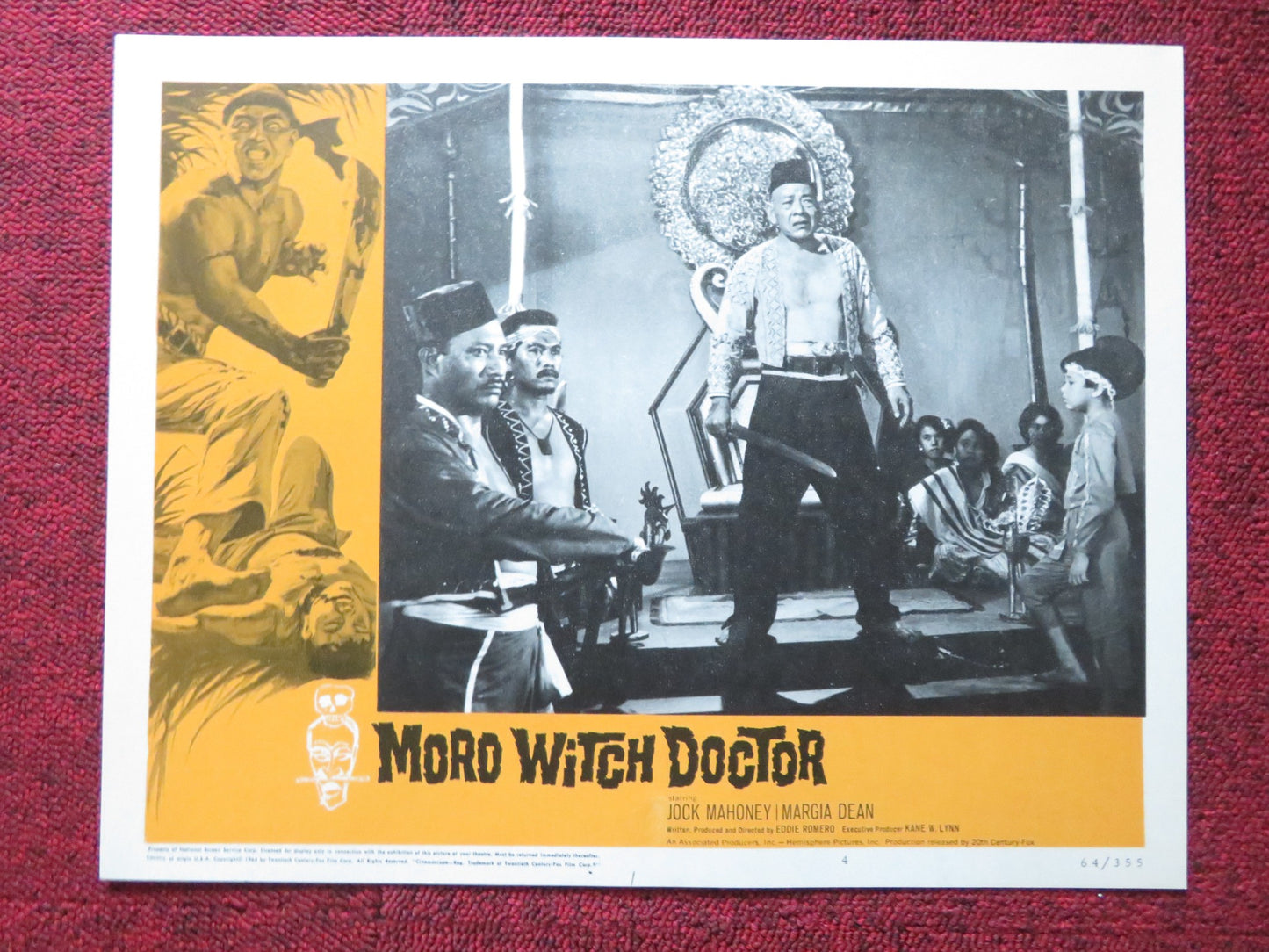 MORO WITCH DOCTOR US LOBBY CARD FULL SET JOCK MAHONEY MARGIA DEAN 1964