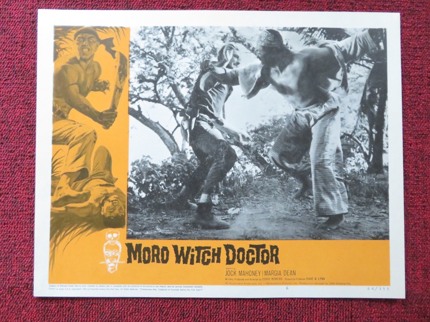 MORO WITCH DOCTOR US LOBBY CARD FULL SET JOCK MAHONEY MARGIA DEAN 1964