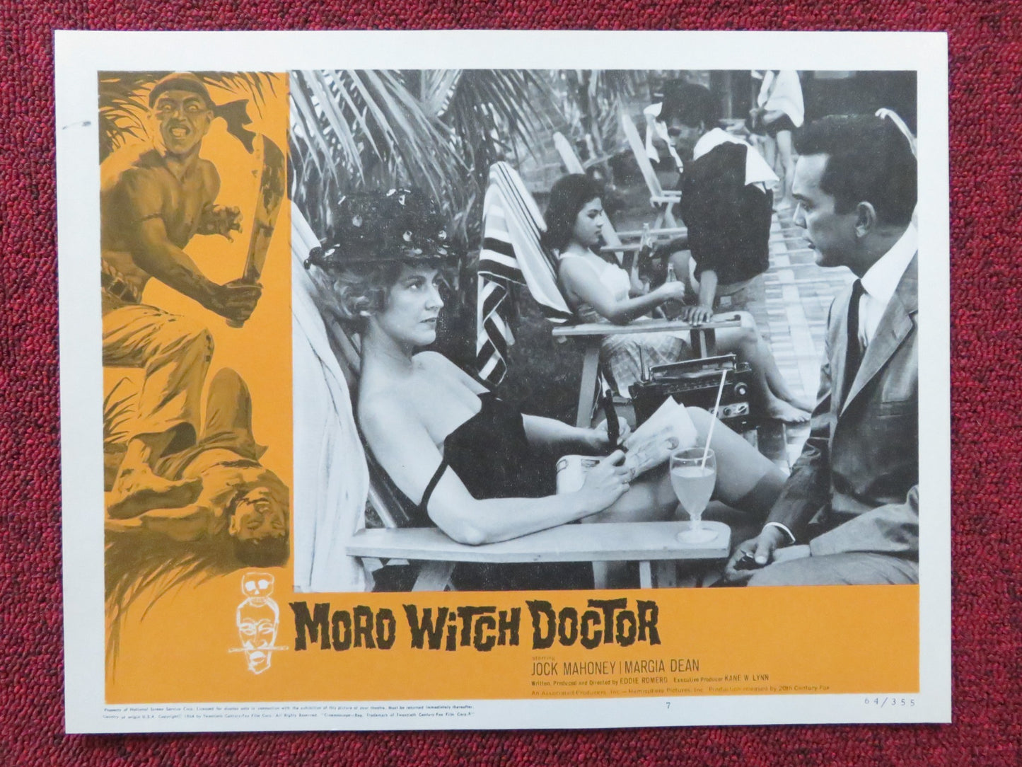 MORO WITCH DOCTOR US LOBBY CARD FULL SET JOCK MAHONEY MARGIA DEAN 1964