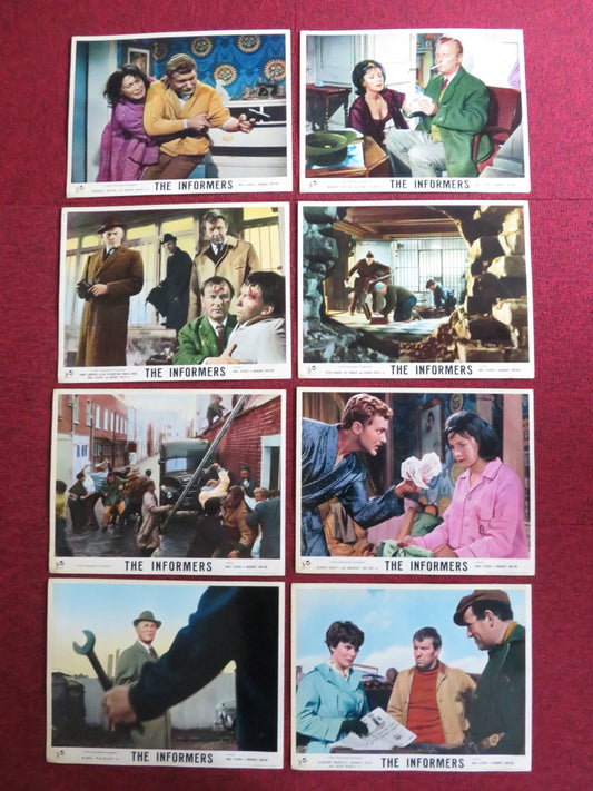 THE INFORMERS US LOBBY CARD FULL SET NIGEL PATRICK MARGARET WHITING 1964