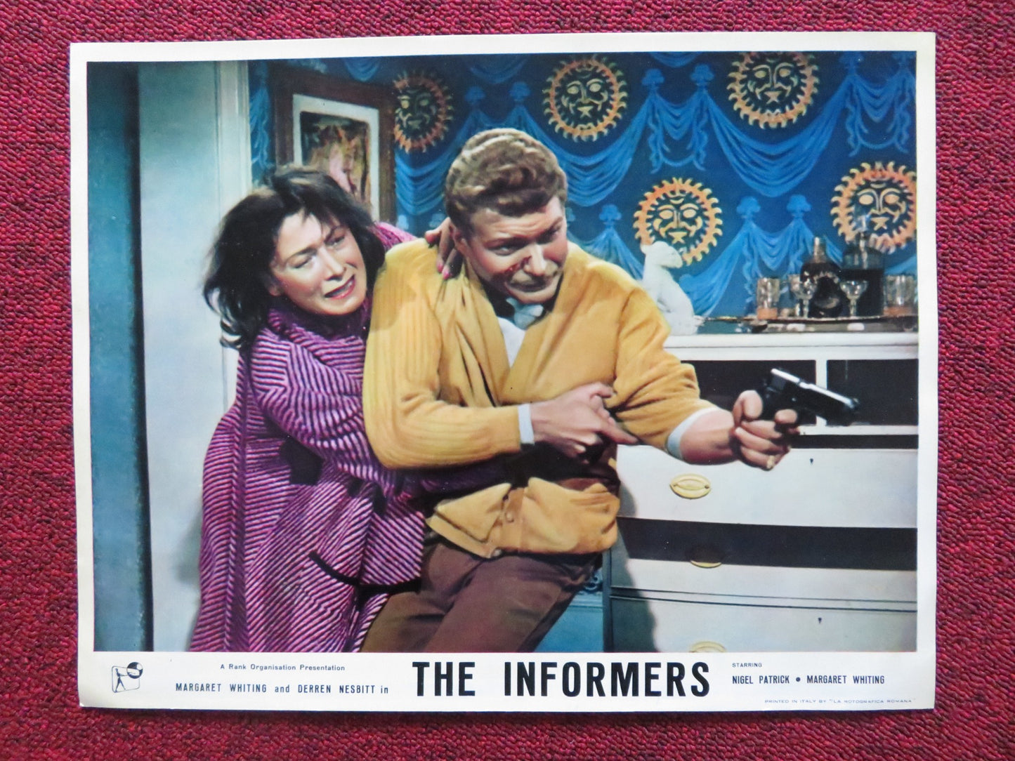 THE INFORMERS US LOBBY CARD FULL SET NIGEL PATRICK MARGARET WHITING 1964