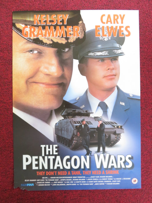 THE PENTAGON WARS VHS VIDEO POSTER KELSEY GRAMMER CARY ELWES 1998