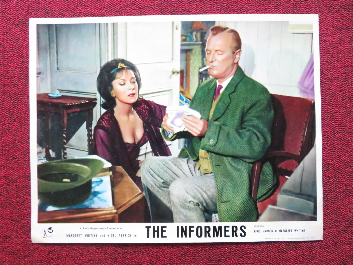 THE INFORMERS US LOBBY CARD FULL SET NIGEL PATRICK MARGARET WHITING 1964