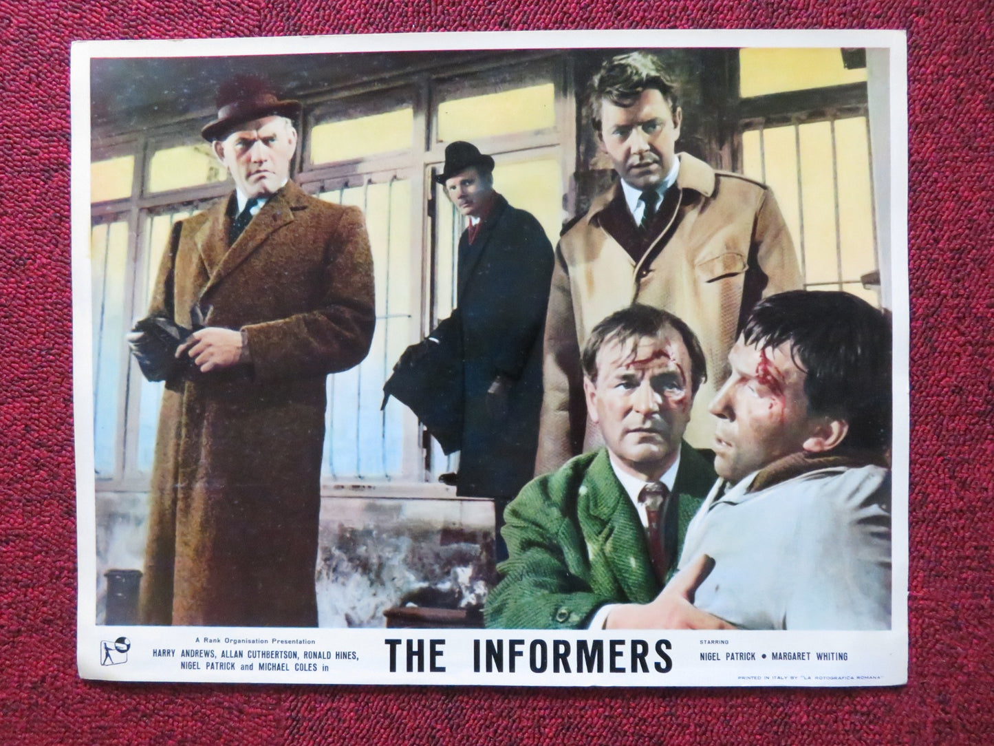 THE INFORMERS US LOBBY CARD FULL SET NIGEL PATRICK MARGARET WHITING 1964