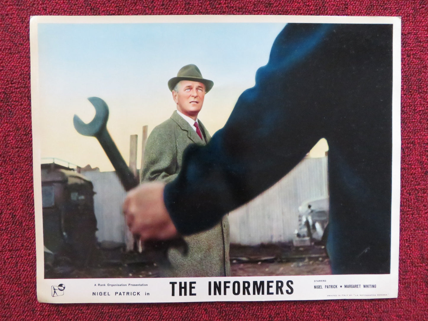 THE INFORMERS US LOBBY CARD FULL SET NIGEL PATRICK MARGARET WHITING 1964