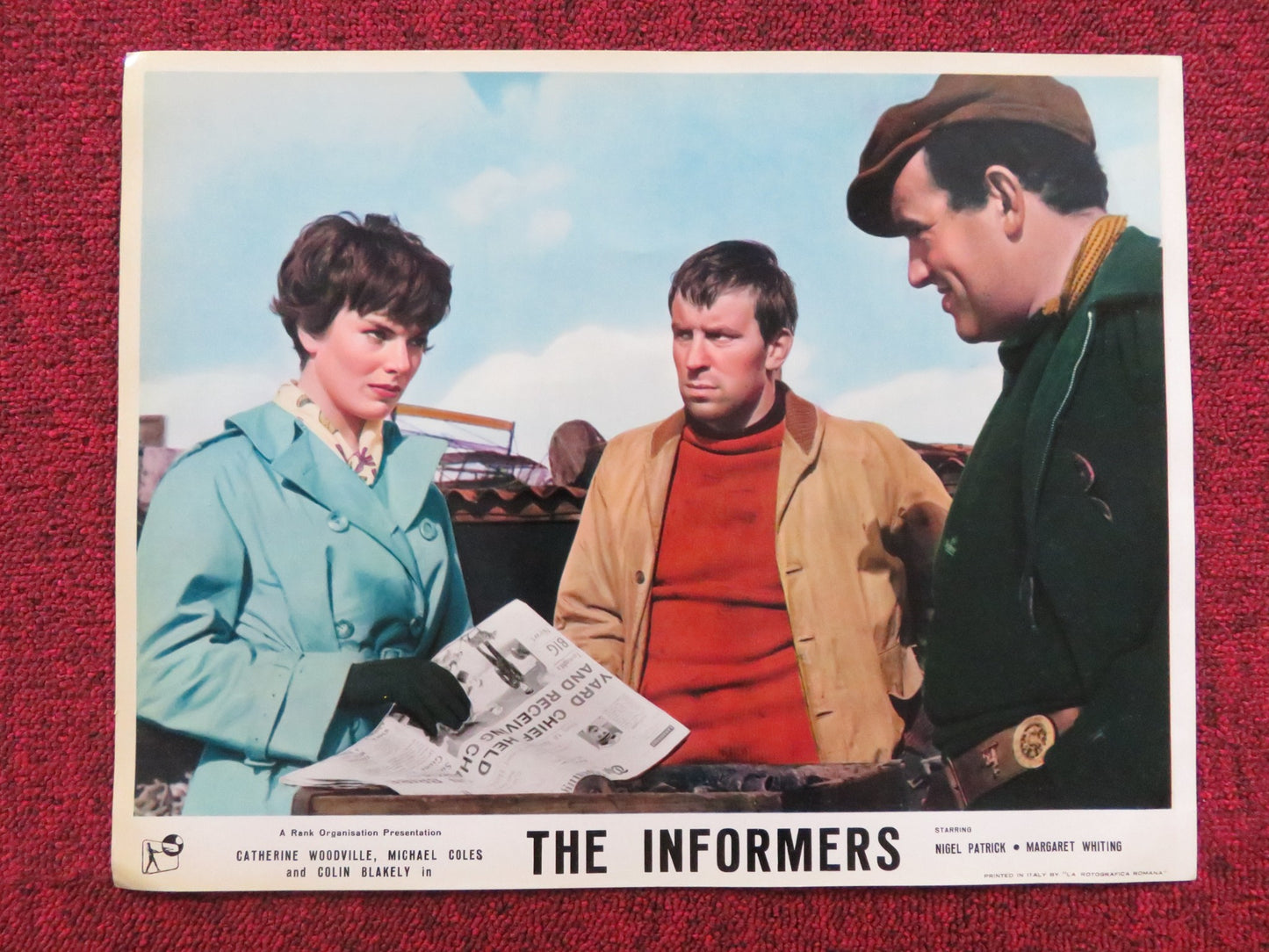 THE INFORMERS US LOBBY CARD FULL SET NIGEL PATRICK MARGARET WHITING 1964