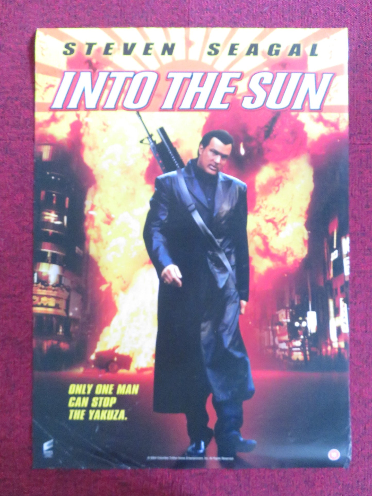 INTO THE SUN VHS VIDEO POSTER STEVEN SEAGAL MATTHEW DAVIS 2004