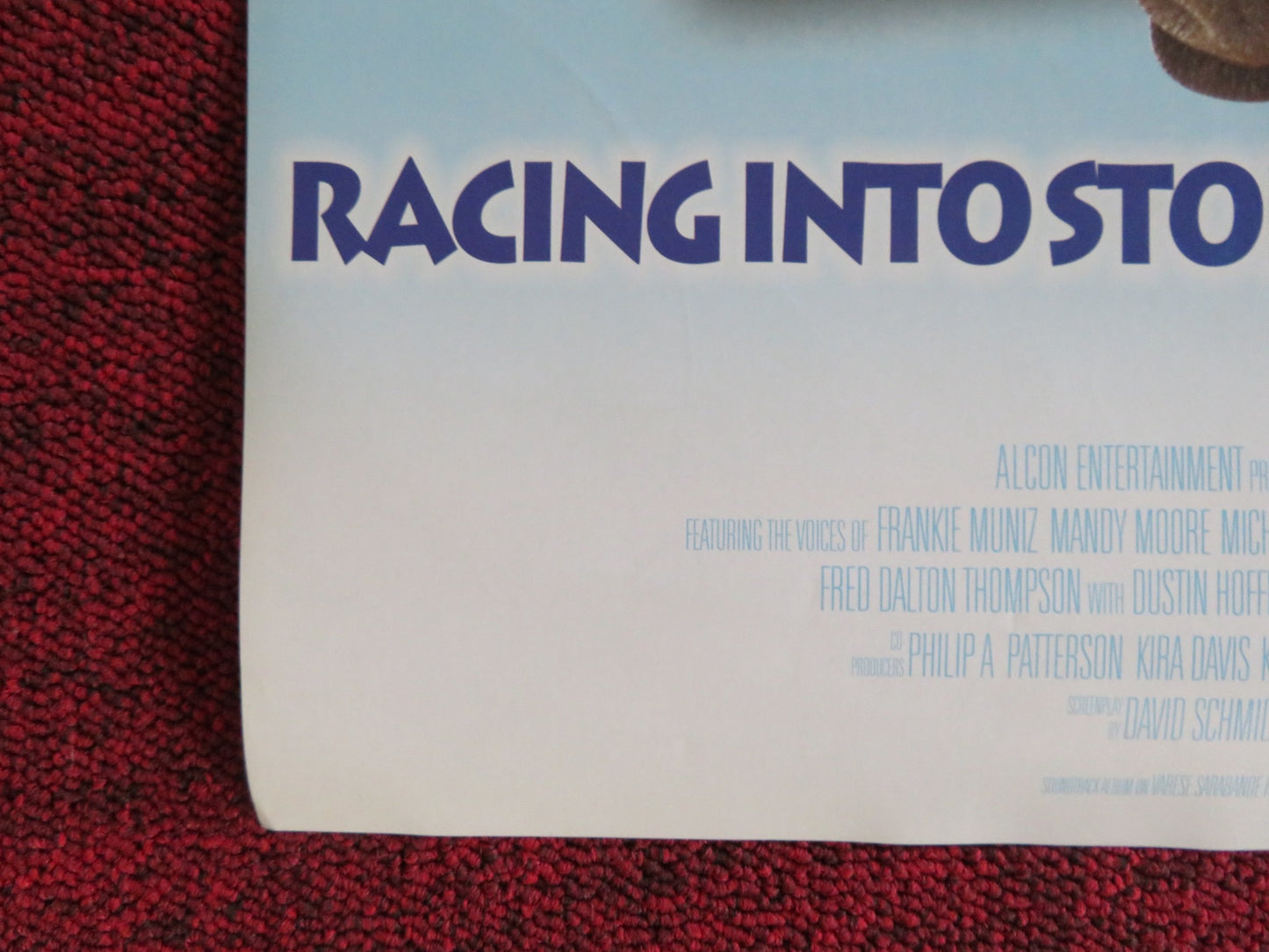 RACING STRIPES DVD & VHS VIDEO POSTER SNOOP DOGG DUSTIN HOFFMAN 2005