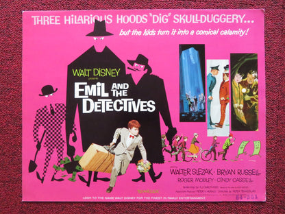 EMIL AND THE DETECTIVES US LOBBY CARD FULL SET DISNEY WALTER SLEZAK 1964