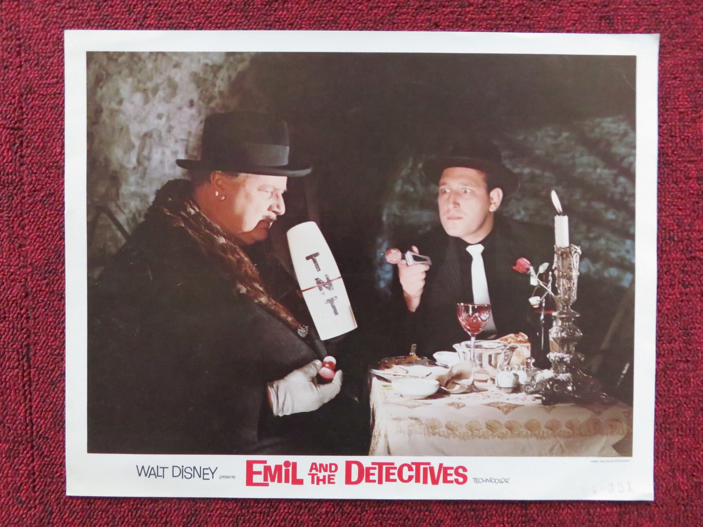 EMIL AND THE DETECTIVES US LOBBY CARD FULL SET DISNEY WALTER SLEZAK 1964