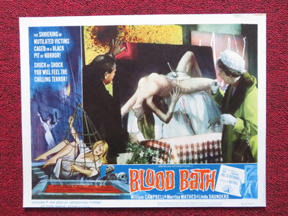 BLOOD BATH US LOBBY CARD FULL SET WILLIAM CAMPBELL MARRISA MATHES 1966