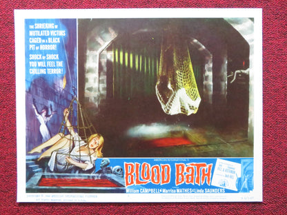 BLOOD BATH US LOBBY CARD FULL SET WILLIAM CAMPBELL MARRISA MATHES 1966