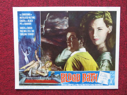 BLOOD BATH US LOBBY CARD FULL SET WILLIAM CAMPBELL MARRISA MATHES 1966