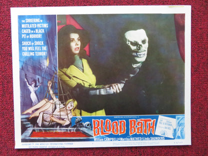 BLOOD BATH US LOBBY CARD FULL SET WILLIAM CAMPBELL MARRISA MATHES 1966